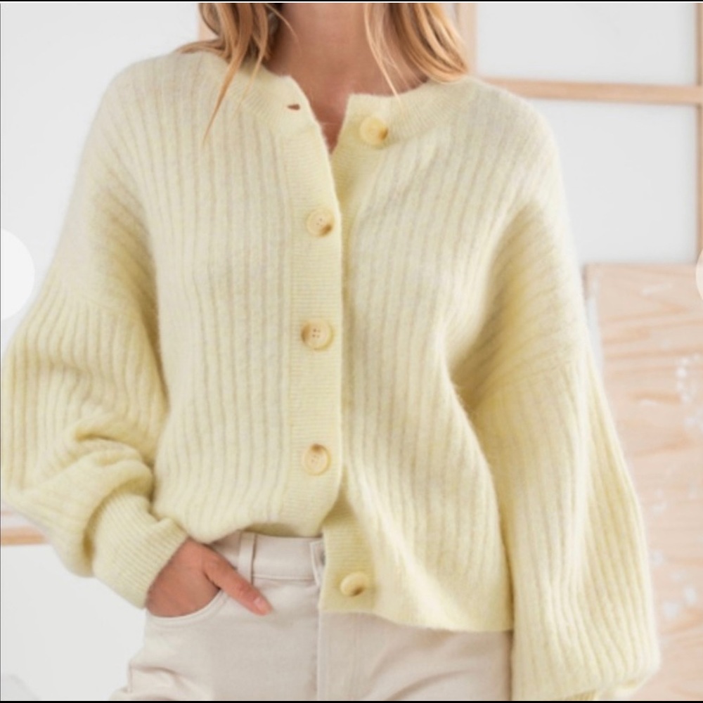 ISO & other stories oversized ribbed crewneck